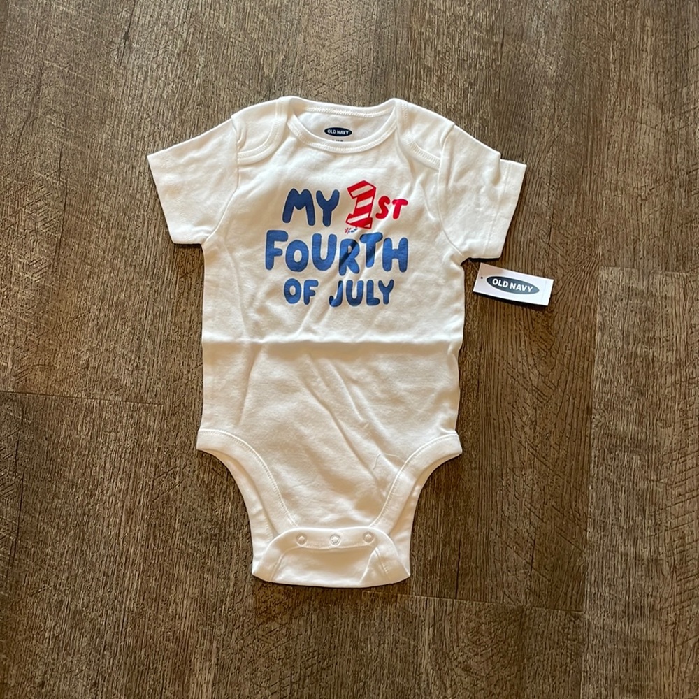 Old Navy My 1st Fourth of July Onesie 6-12M